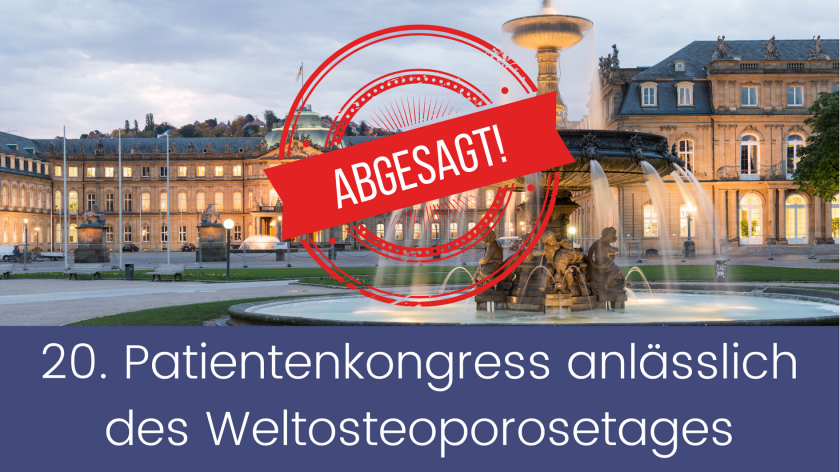 Abgesagt: Der BfO-Patientenkongress am 17. Oktober in Stuttgart findet nicht statt!